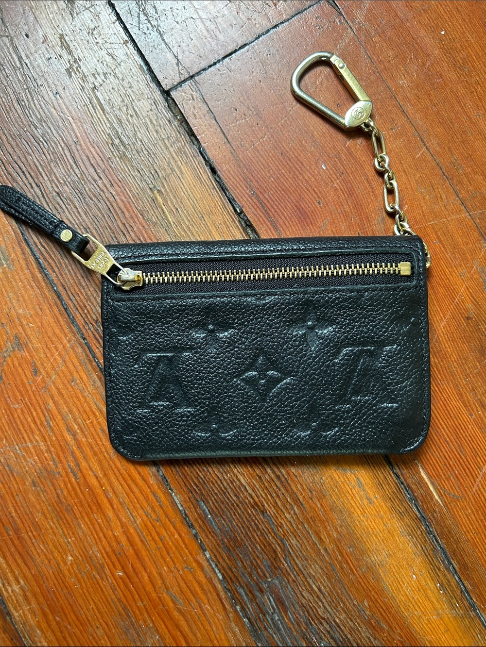 Louis Vuitton Monogram Empreinte Pochette Cles Coin Purse Black Noir - Picture 4 of 12